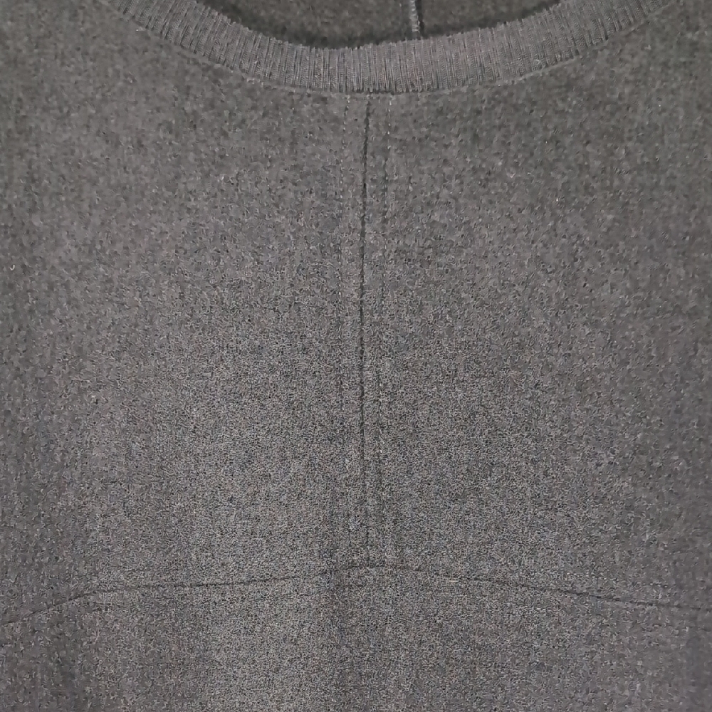 Alpha Massimo Rebecchi | 100% Wool Mini Black Sweater Dress Minimalist Size 10 - Picture 6 of 9